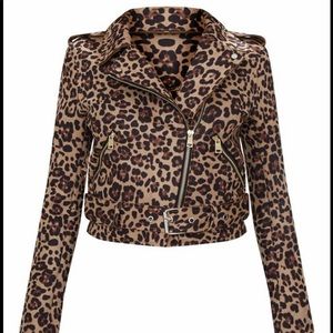 Leopard Moto Jacket